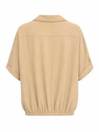 Casual Luxury Italian Top - Beige