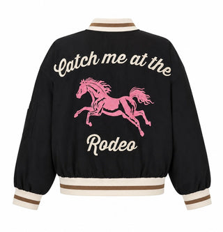 Catch Me at the Rodeo Embroidered Bomber Jacket