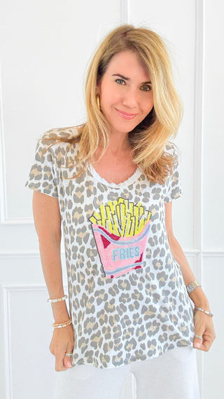 CB Custom - Fry-Day Forever Italian Top-110 short Sleeve Top-Italianissimo / Holly-Coastal Bloom Boutique, find the trendiest versions of the popular styles and looks Located in Indialantic, FL