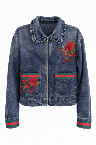 CB Custom - Midnight Rose Zip Jacket