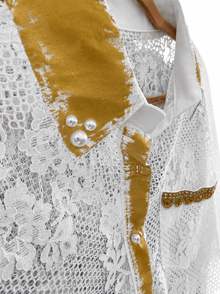 CB Custom - Pearls & Prosecco Italian Blouse