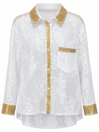CB Custom - Pearls & Prosecco Italian Blouse