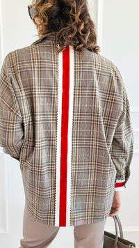 CB CUSTOM - Ribbon Runway Italian Top-170 Bottoms-AZUL MONACO / Holly-Coastal Bloom Boutique, find the trendiest versions of the popular styles and looks Located in Indialantic, FL