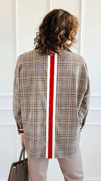 CB CUSTOM - Ribbon Runway Italian Top-170 Bottoms-AZUL MONACO / Holly-Coastal Bloom Boutique, find the trendiest versions of the popular styles and looks Located in Indialantic, FL