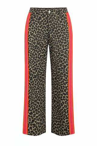 CB Custom - Riviera Stripe Leopard Pants