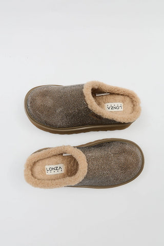 Rhinestone Platform Clog Mule