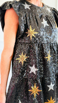 Celestial Luxe Sequin Mini Dress-200 Dresses/Jumpsuits/Rompers-Rousseau-Coastal Bloom Boutique, find the trendiest versions of the popular styles and looks Located in Indialantic, FL