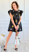 Celestial Luxe Sequin Mini Dress-200 Dresses/Jumpsuits/Rompers-Rousseau-Coastal Bloom Boutique, find the trendiest versions of the popular styles and looks Located in Indialantic, FL
