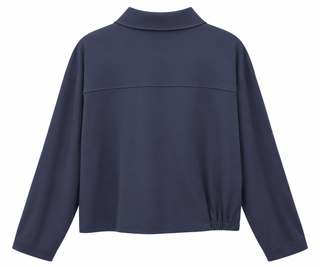 Charm Detail Pocket Italian Jacket- Navy