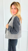 Checked In Quilted Vest-160 Jackets-mystree-Coastal Bloom Boutique, find the trendiest versions of the popular styles and looks Located in Indialantic, FL
