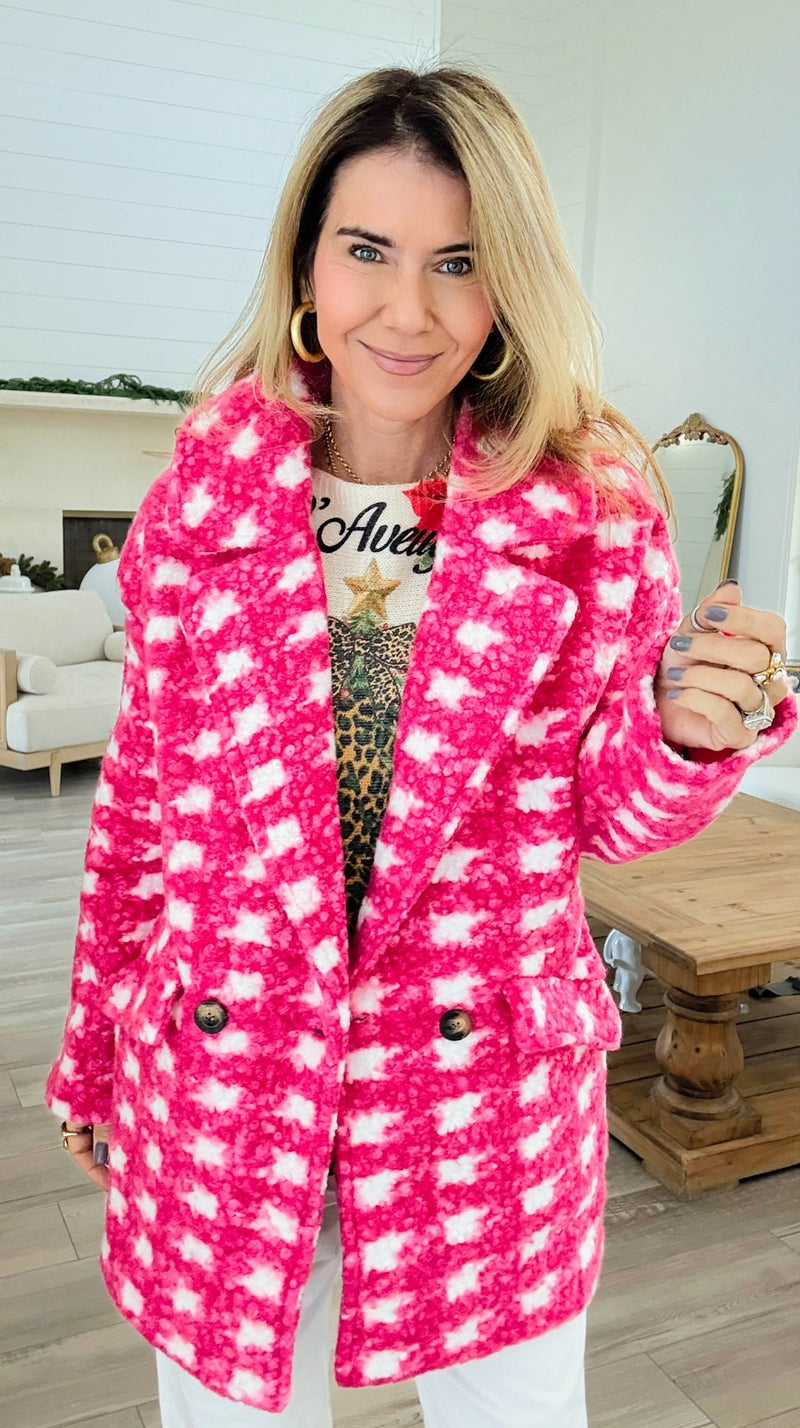 Checkmate Charm Coat-160 Jackets-Active Basic-Coastal Bloom Boutique, find the trendiest versions of the popular styles and looks Located in Indialantic, FL