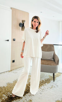 Chic Alert Italian Top - White SHOP-110 Short Sleeve Tops-Italianissimo-Coastal Bloom Boutique, find the trendiest versions of the popular styles and looks Located in Indialantic, FL