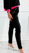 Chic Commander Belted Italian Joggers-180 Joggers-CRIS S.R.L.-Coastal Bloom Boutique, find the trendiest versions of the popular styles and looks Located in Indialantic, FL