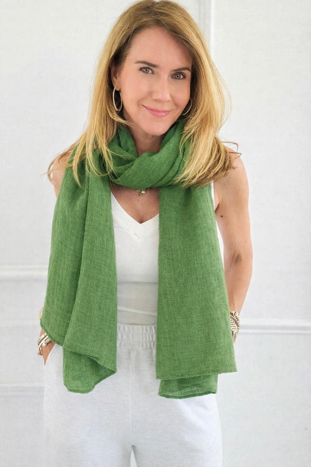 Chic Italian Scarf- Olive