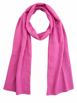 Chic Linen Italian Scarf- Magenta