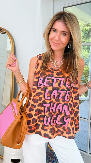 Chicly Late Sleeveless Italian Tank