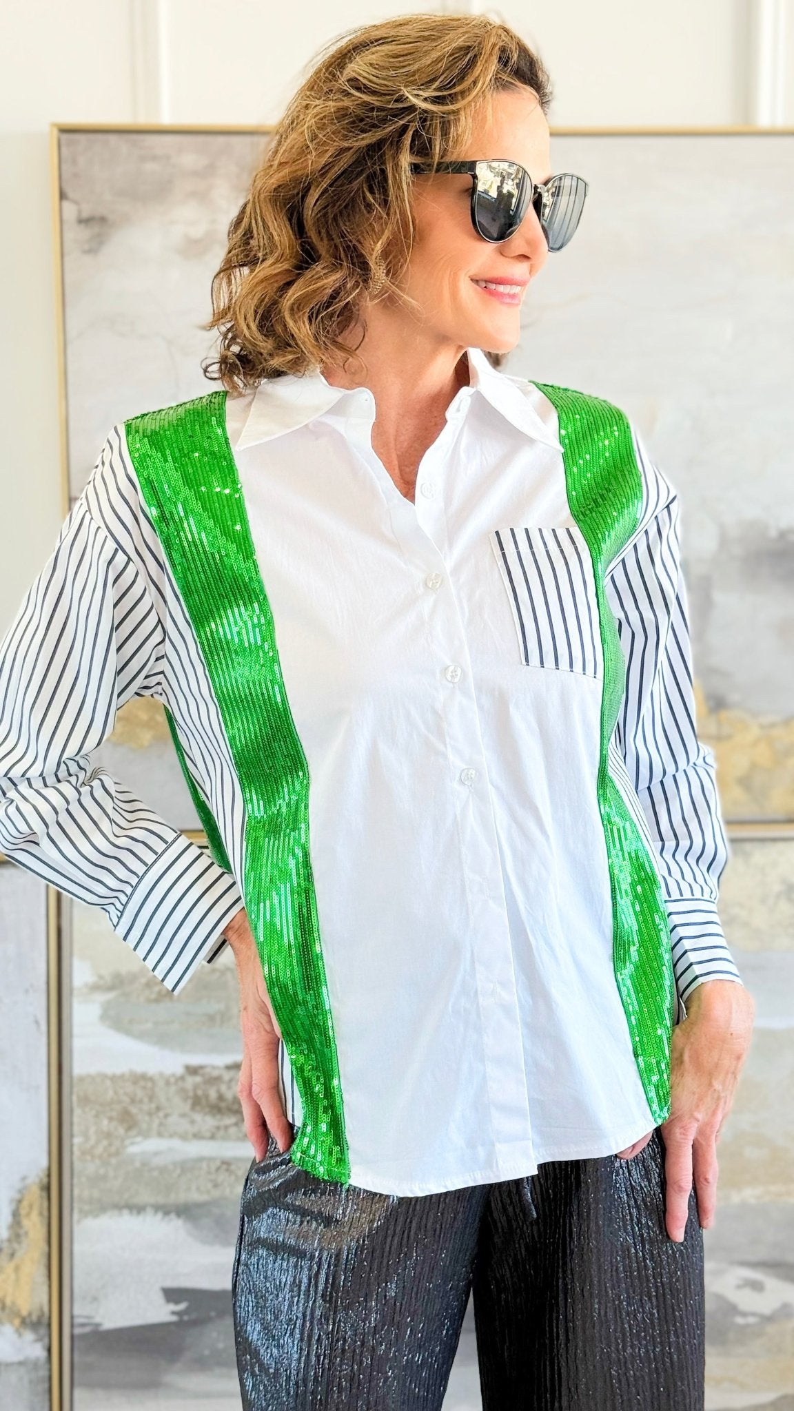 City Lights Contrast Top-130 Long Sleeve Tops-LA ROS-Coastal Bloom Boutique, find the trendiest versions of the popular styles and looks Located in Indialantic, FL