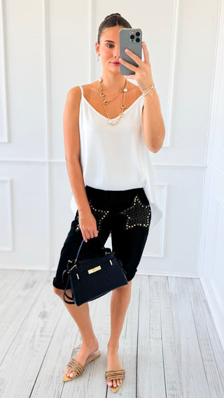City Lights Italian Tank Top - White