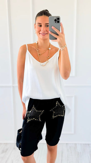 City Lights Italian Tank Top - White