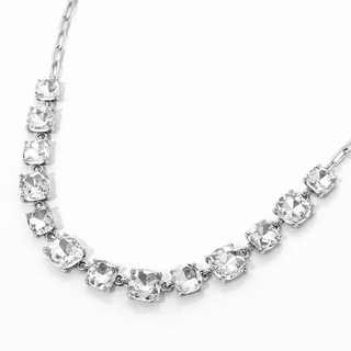 City Lights Luxe Necklace -  Silver Clear