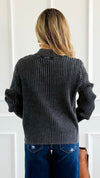 City Lines Ribbed Zip Cardigan - Black-150 Cardigans/Layers-Zenana-Coastal Bloom Boutique, find the trendiest versions of the popular styles and looks Located in Indialantic, FL