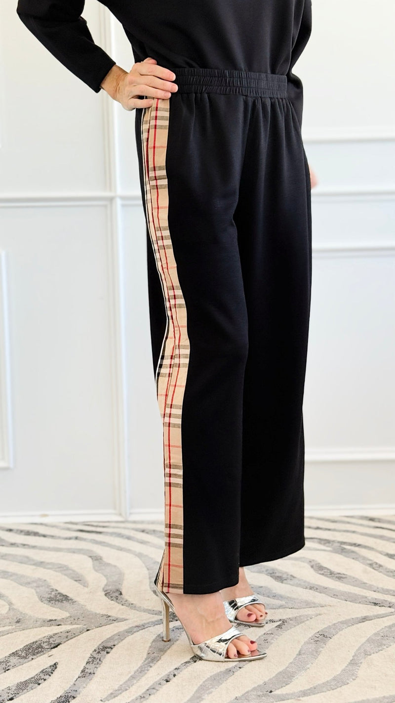 City Lines Wander Pants - Black-170 Bottoms-JODIFL-Coastal Bloom Boutique, find the trendiest versions of the popular styles and looks Located in Indialantic, FL