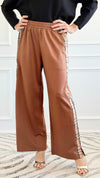 City Lines Wander Pants - Brown-170 Bottoms-JODIFL-Coastal Bloom Boutique, find the trendiest versions of the popular styles and looks Located in Indialantic, FL