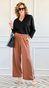City Lines Wander Pants - Brown-170 Bottoms-JODIFL-Coastal Bloom Boutique, find the trendiest versions of the popular styles and looks Located in Indialantic, FL