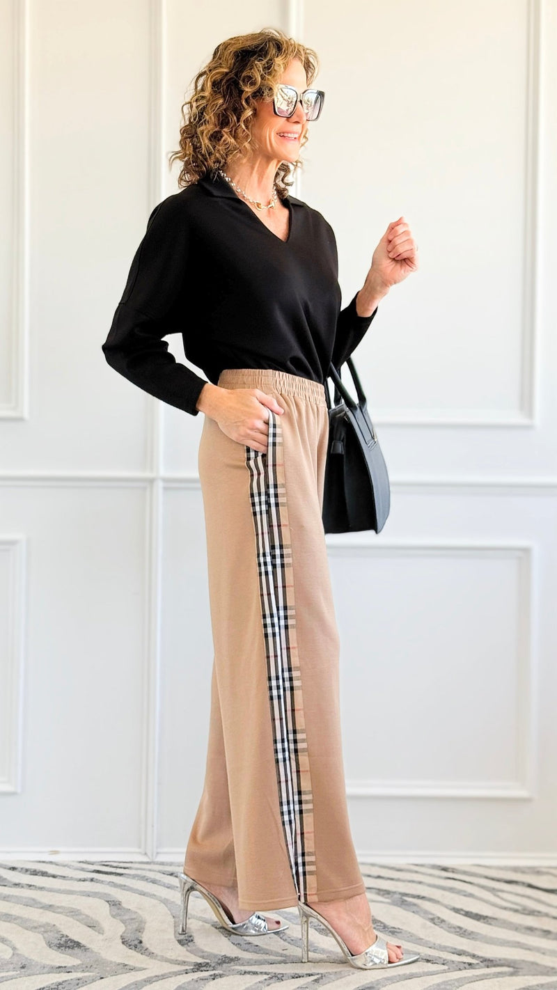 City Lines Wander Pants - Taupe-170 Bottoms-JODIFL-Coastal Bloom Boutique, find the trendiest versions of the popular styles and looks Located in Indialantic, FL