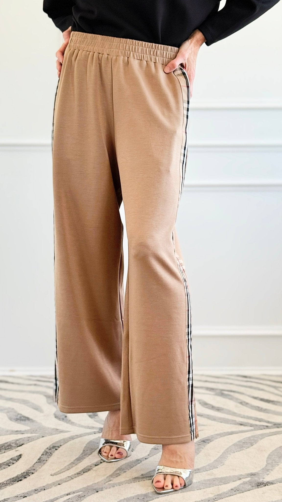 City Lines Wander Pants - Taupe-170 Bottoms-JODIFL-Coastal Bloom Boutique, find the trendiest versions of the popular styles and looks Located in Indialantic, FL