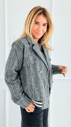 City Signal Bomber Jacket-160 Jackets-mystree-Coastal Bloom Boutique, find the trendiest versions of the popular styles and looks Located in Indialantic, FL