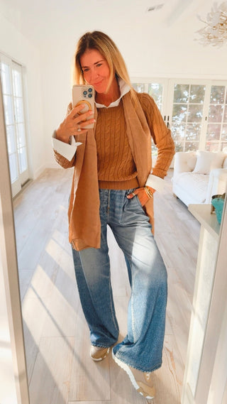 Cloud Wash Faux Denim Pant