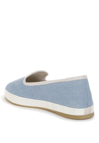 Coastal Breeze Denim Slip-On Sneakers