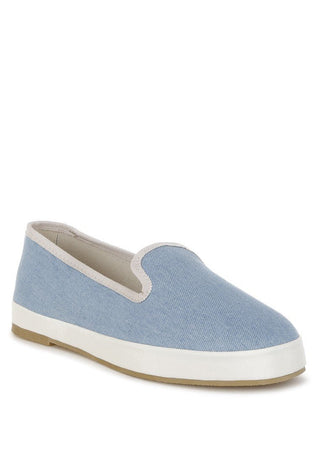 Coastal Breeze Denim Slip-On Sneakers