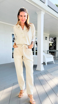 Coastal Ease Barrel Pants-100 Pants-SO ME-Coastal Bloom Boutique, find the trendiest versions of the popular styles and looks Located in Indialantic, FL