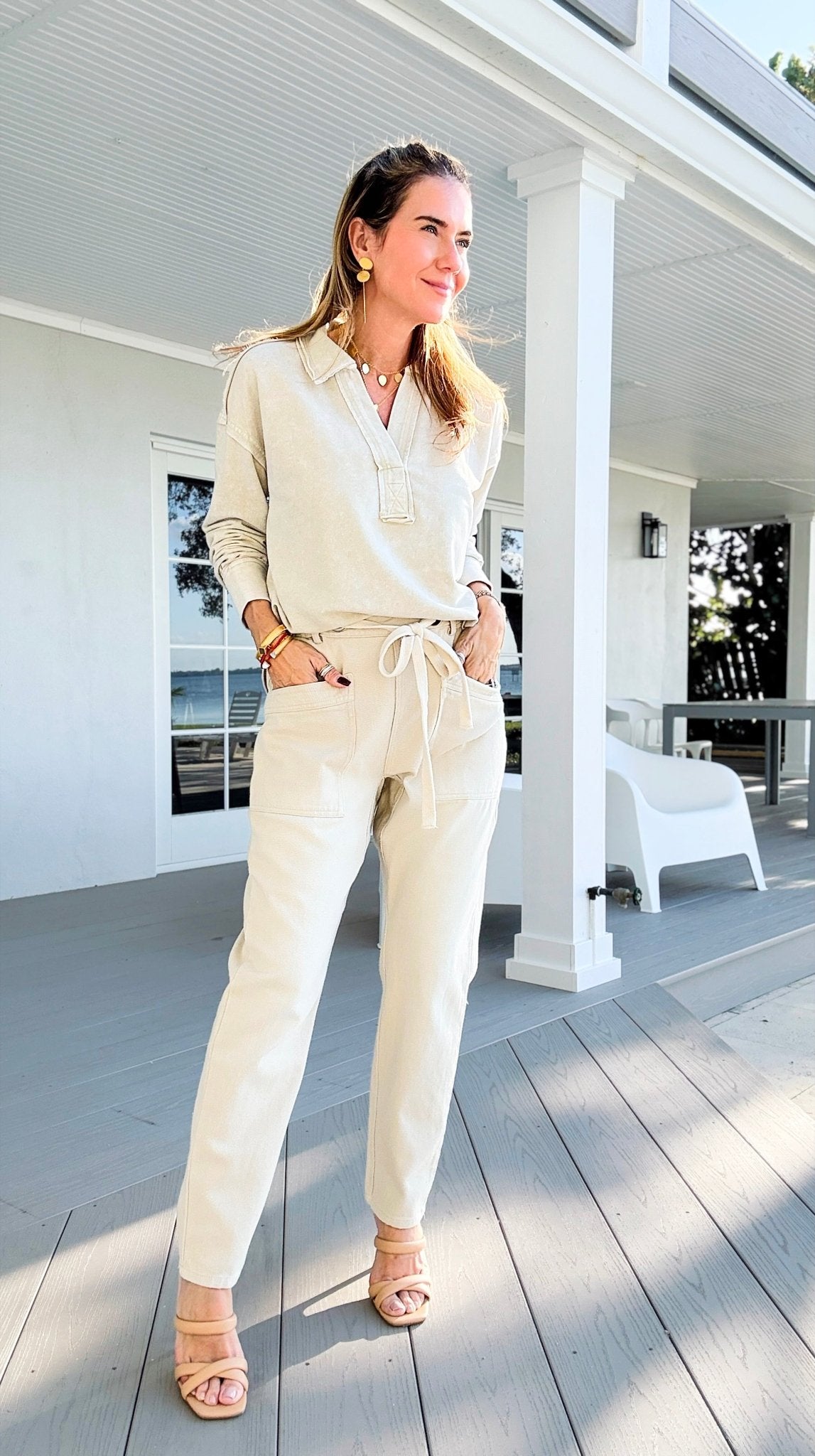 Coastal Ease Barrel Pants-100 Pants-SO ME-Coastal Bloom Boutique, find the trendiest versions of the popular styles and looks Located in Indialantic, FL