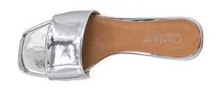 Coastal Ease Slide Sandals - Silver Mirror Metallic