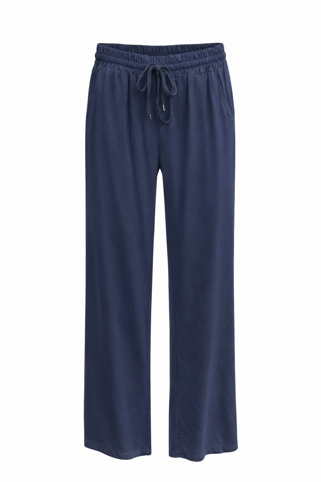 Coastal Grace Wide- Leg Italian Pant- Navy