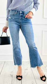 Coastline Crop Denim Pant-190 Denim-Mica Denim-Coastal Bloom Boutique, find the trendiest versions of the popular styles and looks Located in Indialantic, FL
