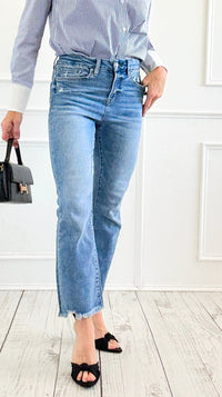 Coastline Crop Denim Pant-190 Denim-Mica Denim-Coastal Bloom Boutique, find the trendiest versions of the popular styles and looks Located in Indialantic, FL