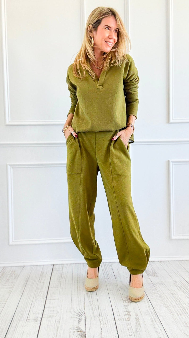 Coastline Lounge Joggers-100 Pants-MONO B-Coastal Bloom Boutique, find the trendiest versions of the popular styles and looks Located in Indialantic, FL