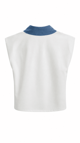 Collared Button Front Top