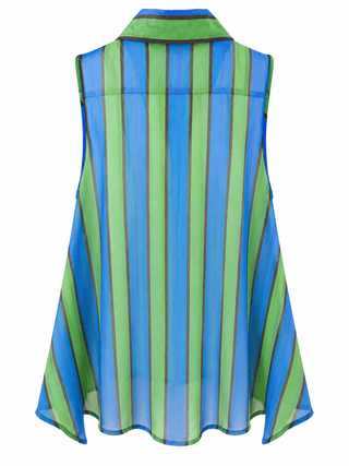 Color Club Sleeveless Italian Top- Pool Party