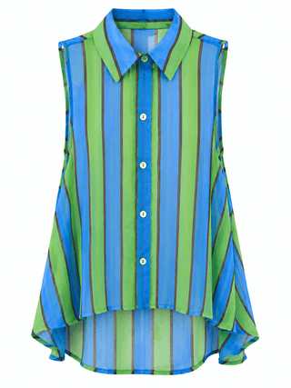 Color Club Sleeveless Italian Top- Pool Party