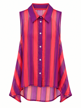 Color Club Sleeveless Italian Top- Punch Bowl