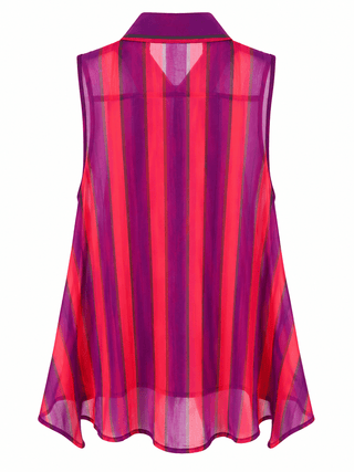Color Club Sleeveless Italian Top- Punch Bowl