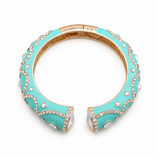 Color Pop Pavé Cuff Bracelet - Blue