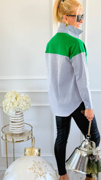 Colorblock Chic Mixed Top - JOH-110 Long Sleeve Tops-Joh Apparel-Coastal Bloom Boutique, find the trendiest versions of the popular styles and looks Located in Indialantic, FL