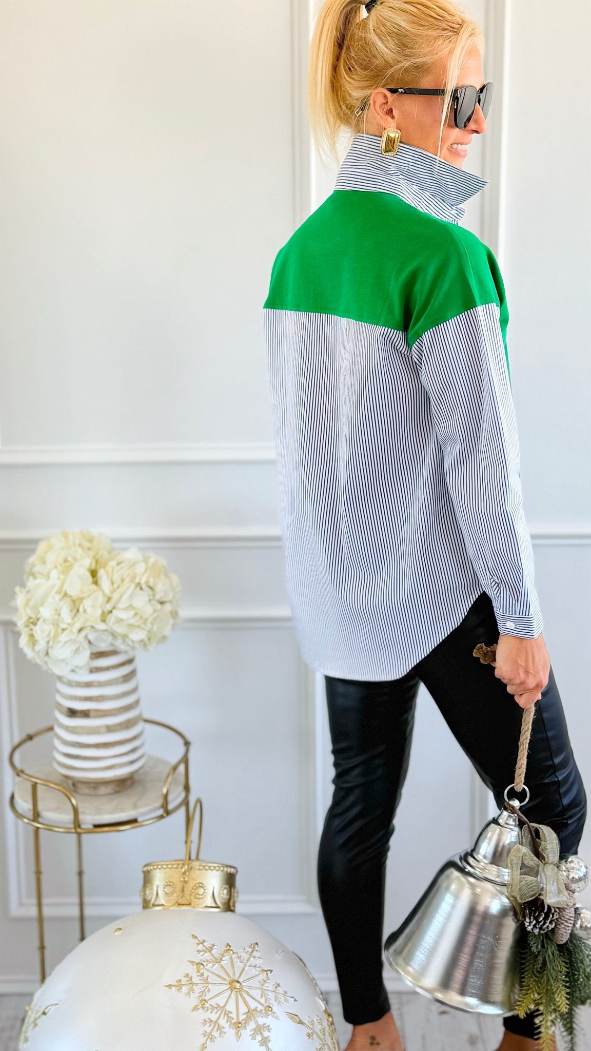 Colorblock Chic Mixed Top - JOH-110 Long Sleeve Tops-Joh Apparel-Coastal Bloom Boutique, find the trendiest versions of the popular styles and looks Located in Indialantic, FL