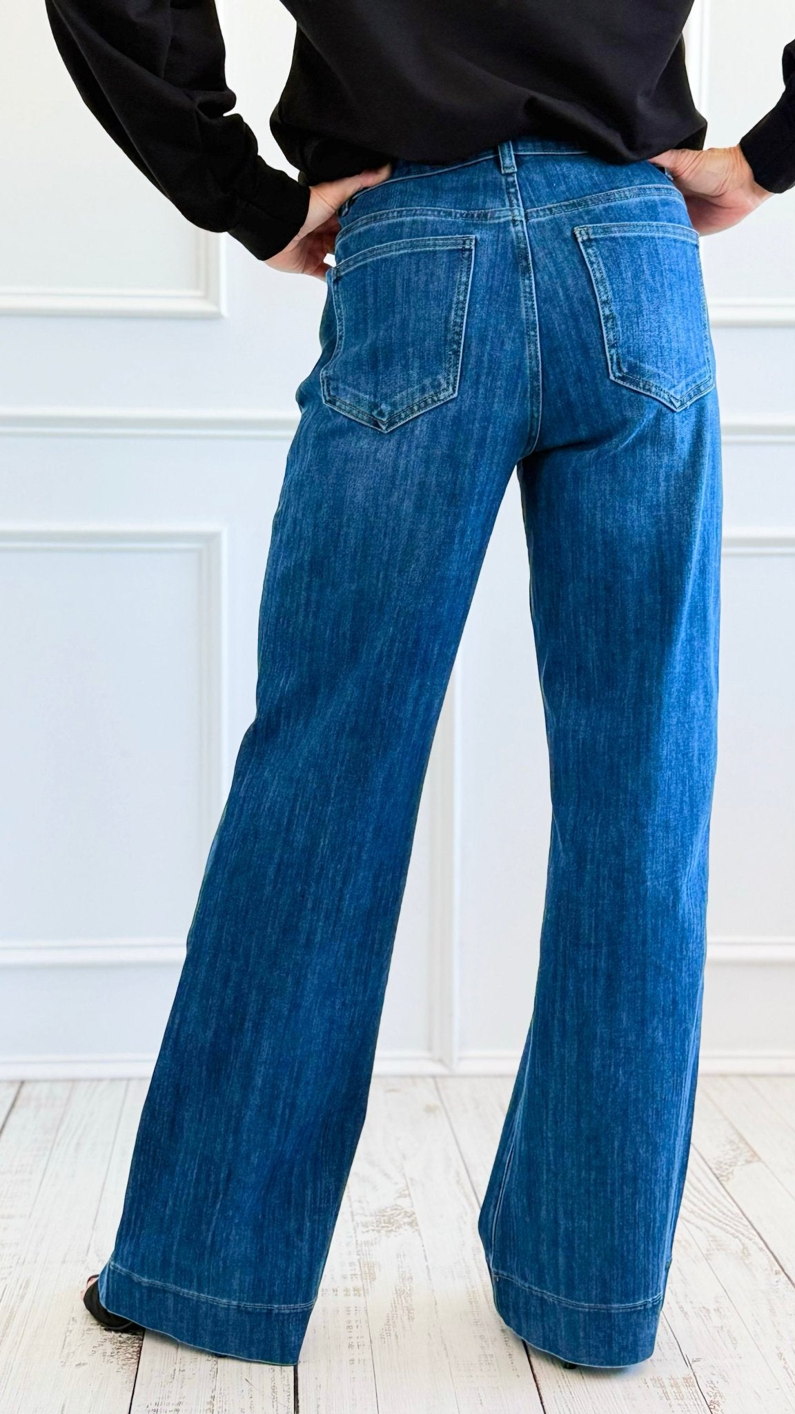 Constellation Denim Pants-100 Pants-SASU UNICORN-Coastal Bloom Boutique, find the trendiest versions of the popular styles and looks Located in Indialantic, FL